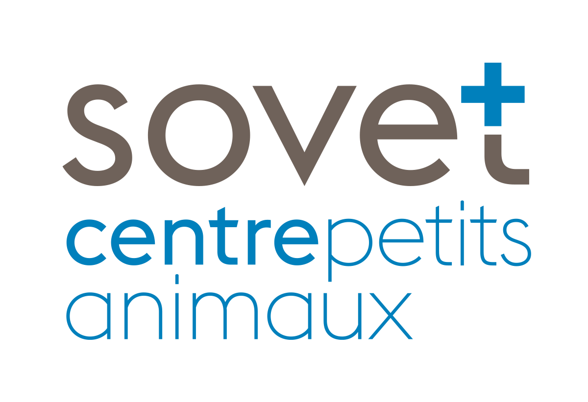 Logo sovet centre petits animaux. Centre vétérinaire suisse pour petits animaux, chiens et chats, situé à 1304 Cossonay en Suisse. Il est également possible de faire des consultations vétérinaire à domicile.